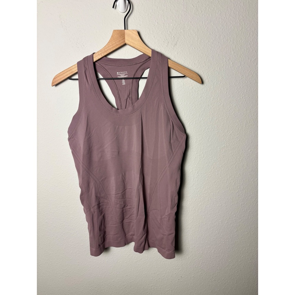 Athleta Momentum Seamless Racerback Tank Mauve Purple Size M 530501